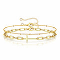 18k Gold plated cross bracelet