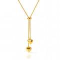2 hearts 18k gold plated necklace