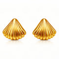 18k Gold plated seashell earrings