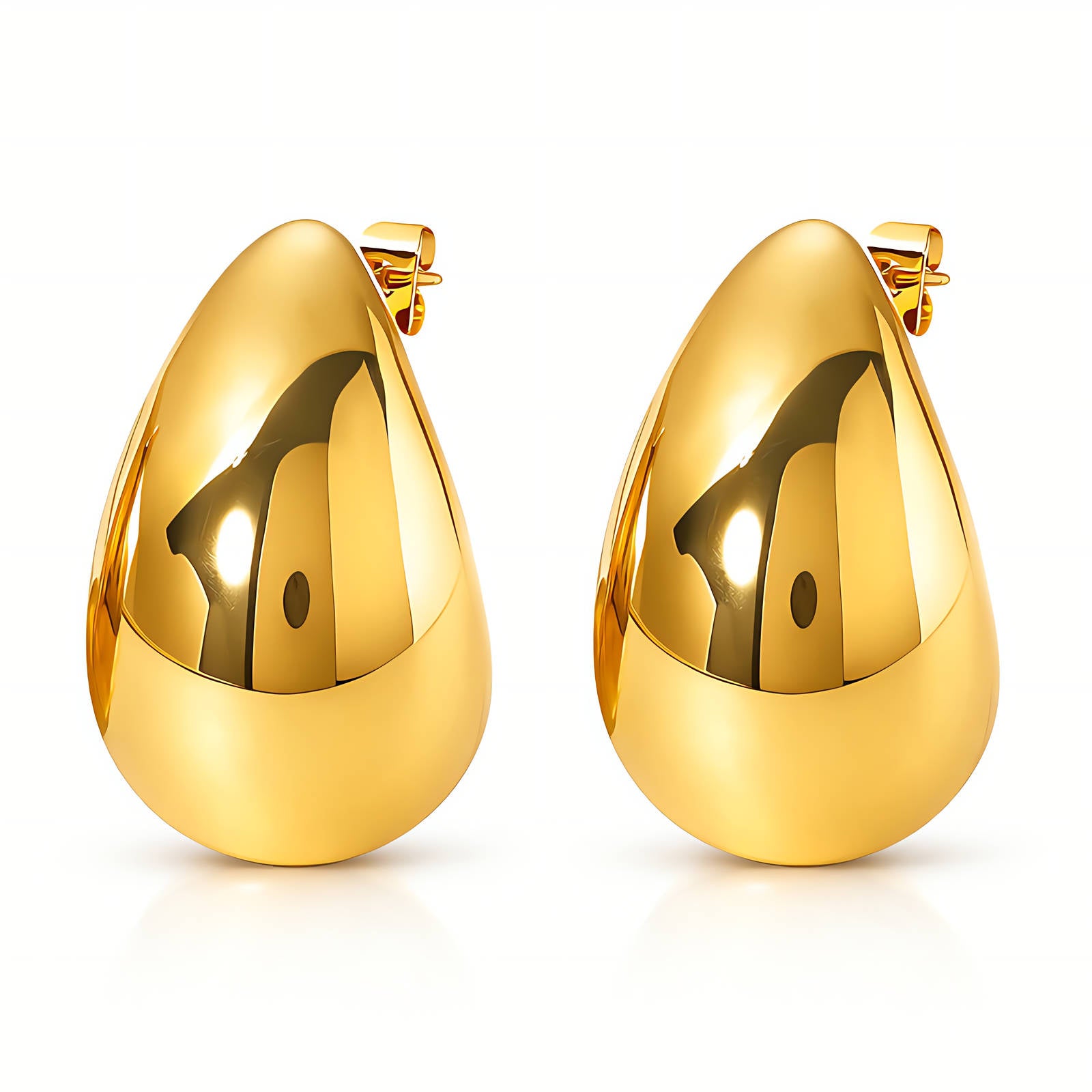 18k Gold plated teardrop earrings