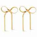 18k Gold plated bow earrings